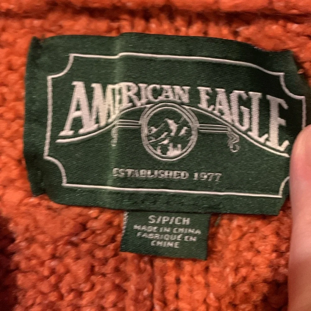 American Eagle Soft & Cozy Hoodie Sweater Coral - Picture 7 of 9